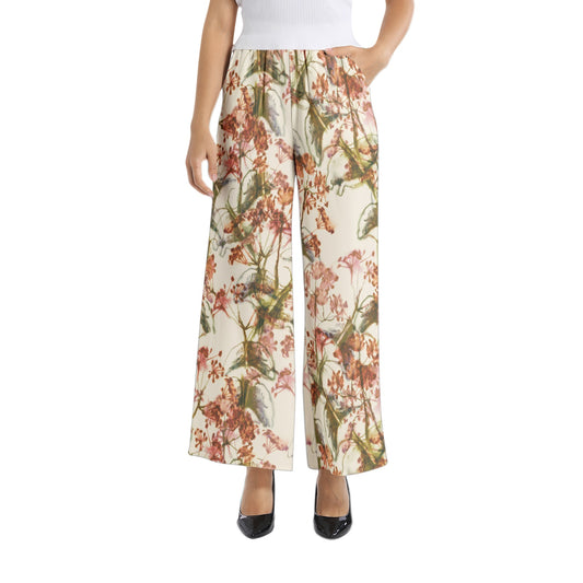 Elastic Waist Wide Leg Pant