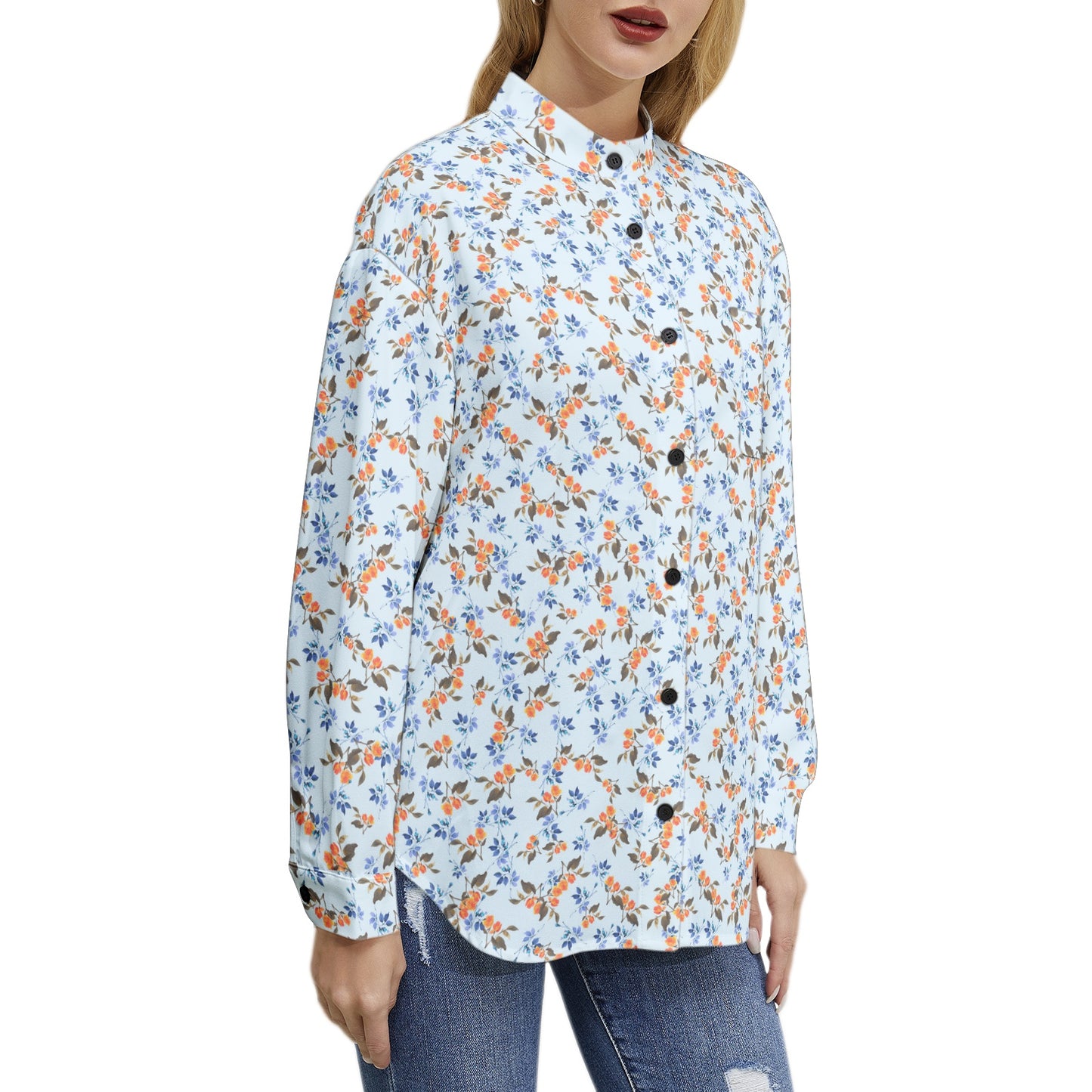 Long Sleeve Button Up Casual Shirt Top