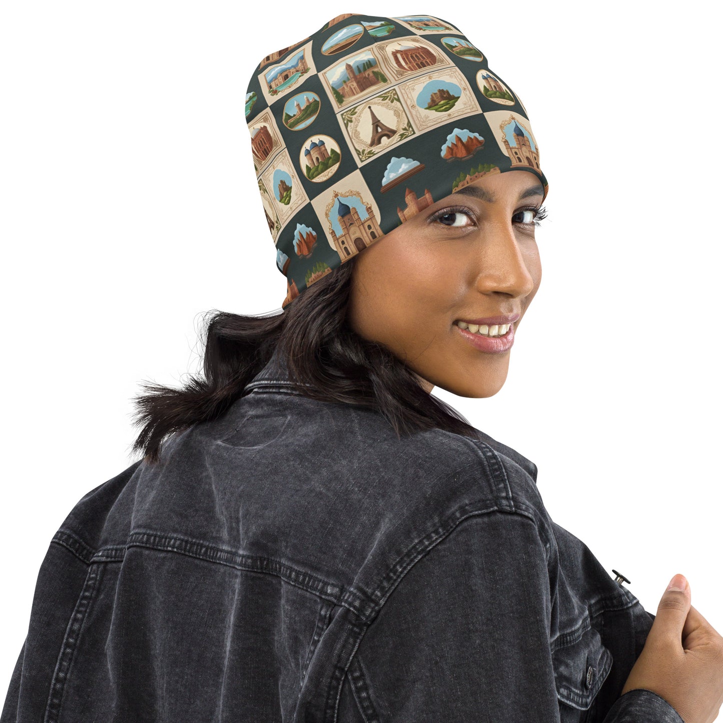 All-Over Print Beanie