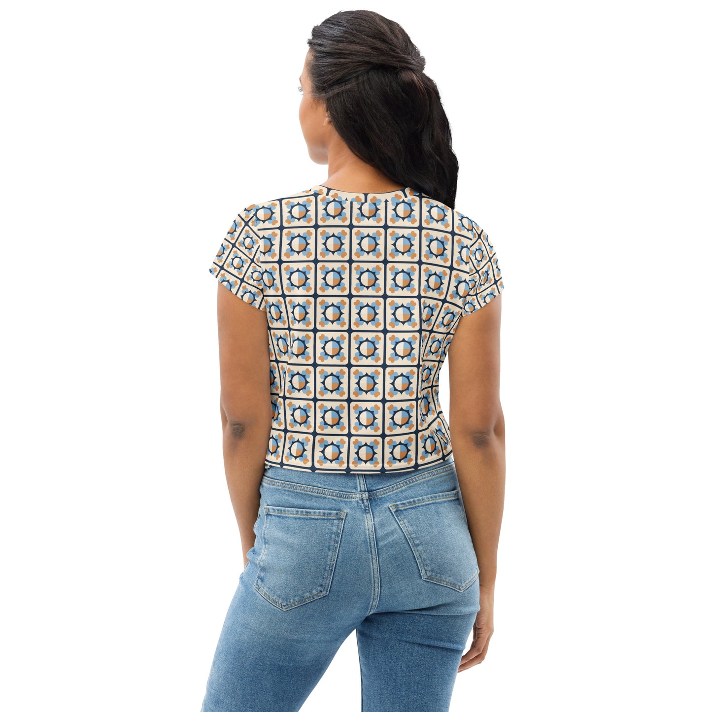 All-Over Print Crop Tee