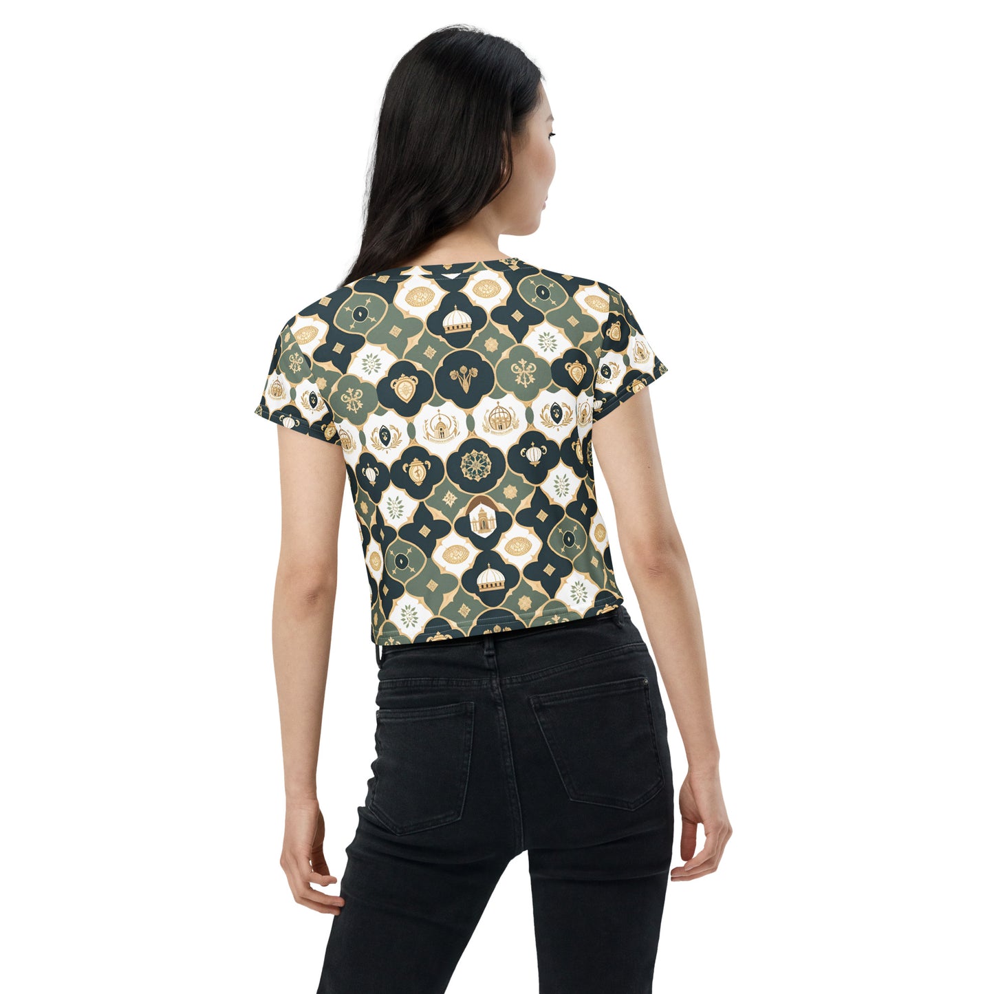 All-Over Print Crop Tee