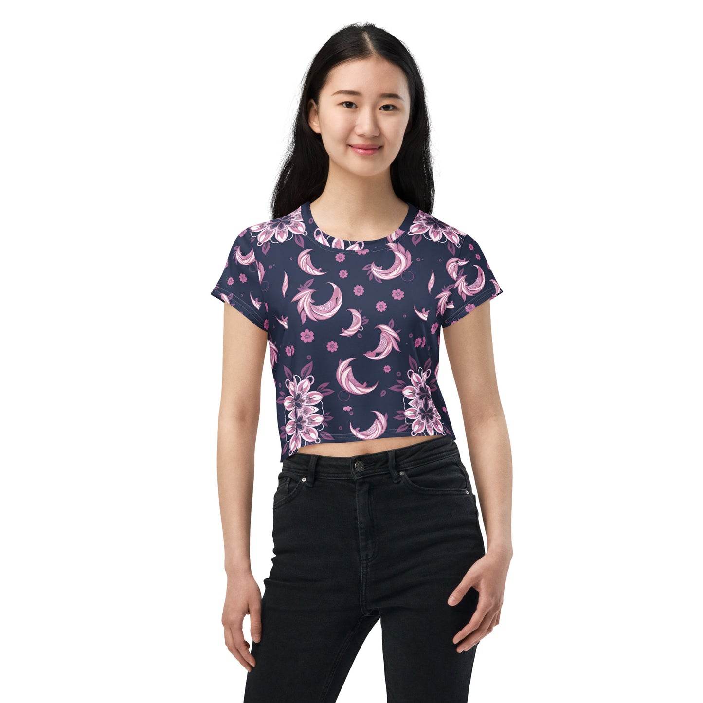 All-Over Print Crop Tee