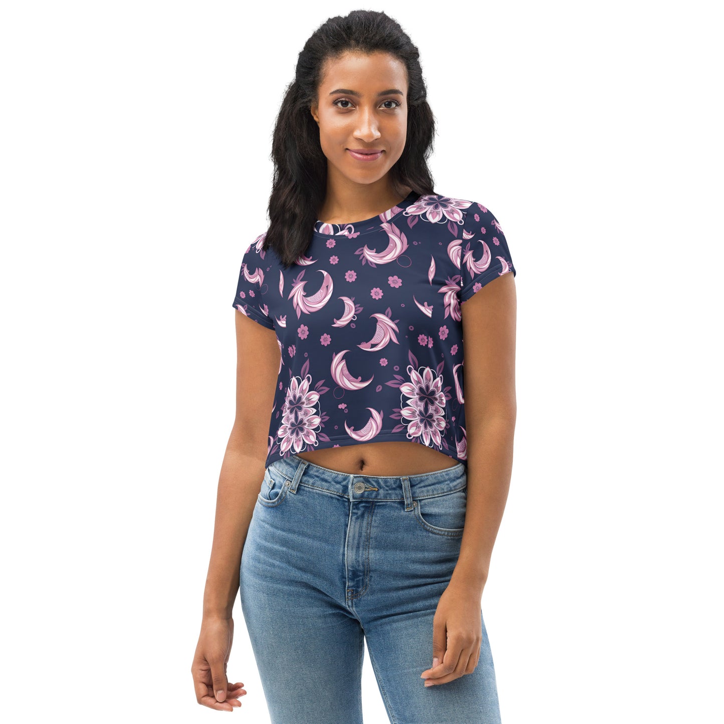 All-Over Print Crop Tee