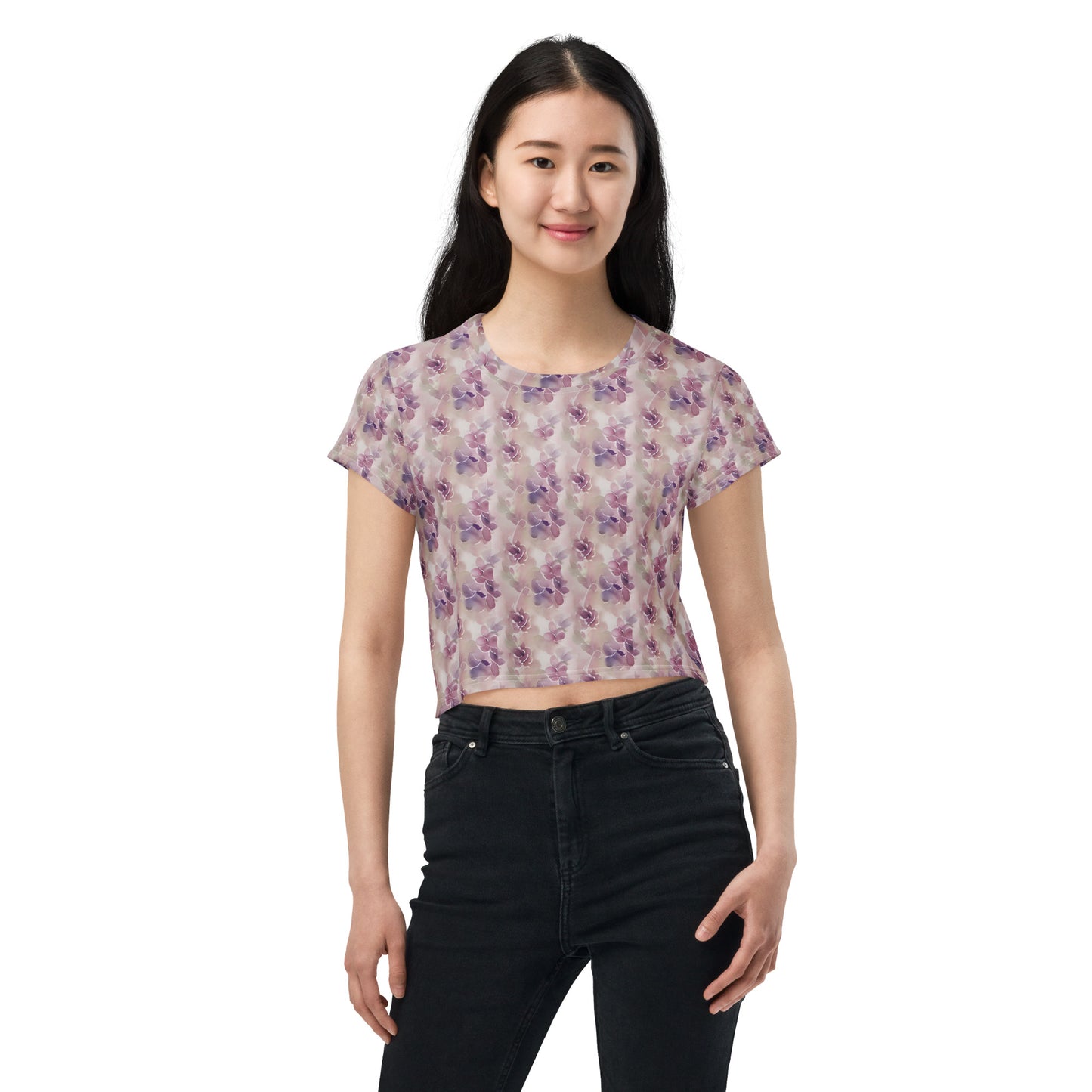 All-Over Print Crop Tee