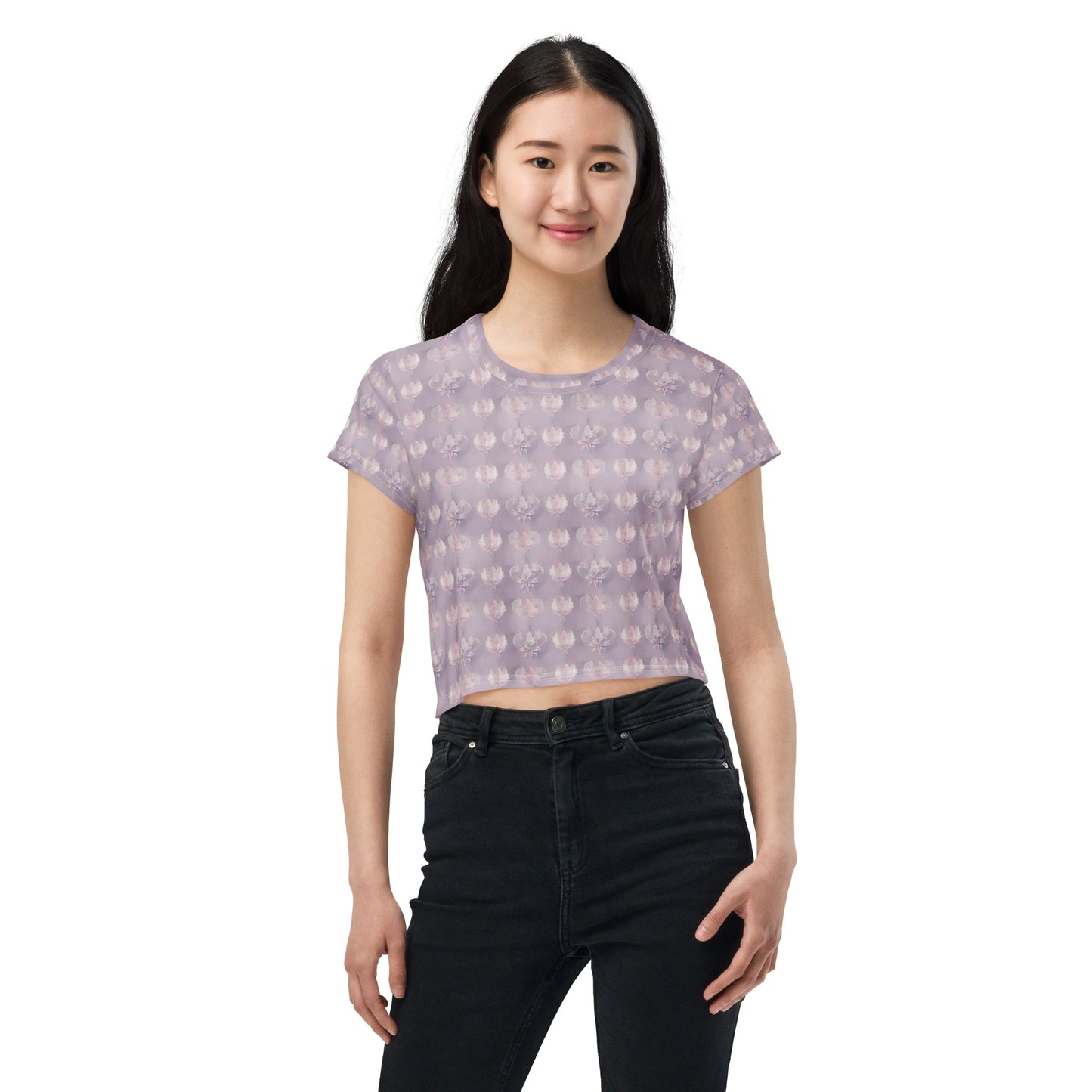 All-Over Print Crop Tee