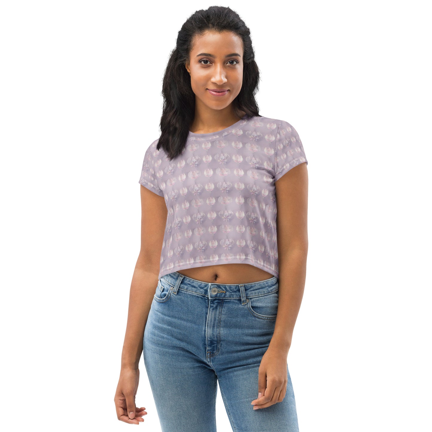 All-Over Print Crop Tee