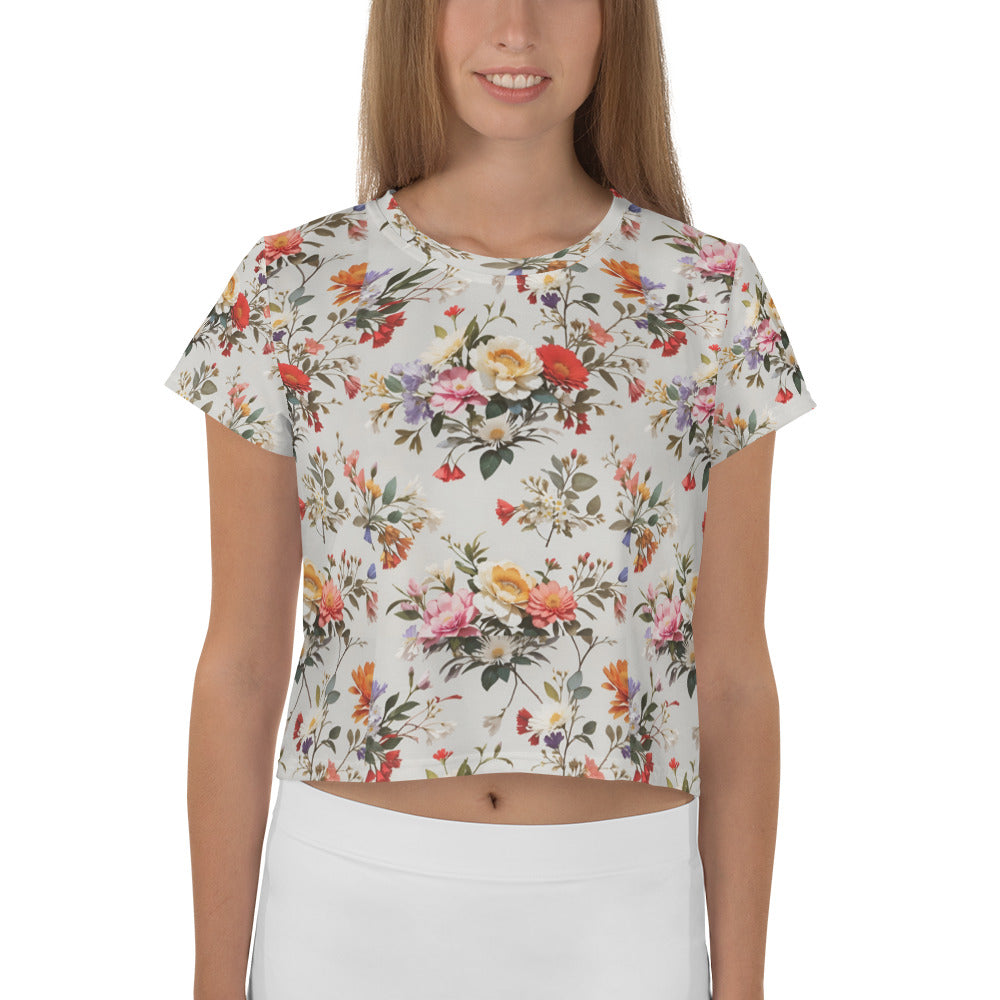 All-Over Print Crop Tee