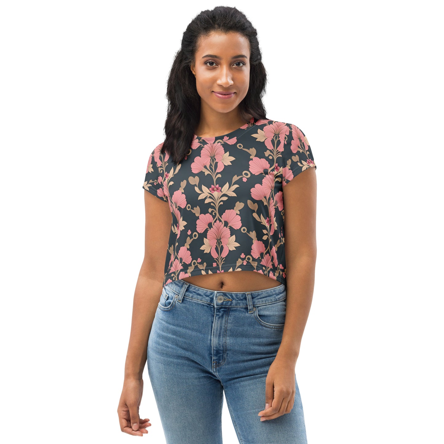 All-Over Print Crop Tee