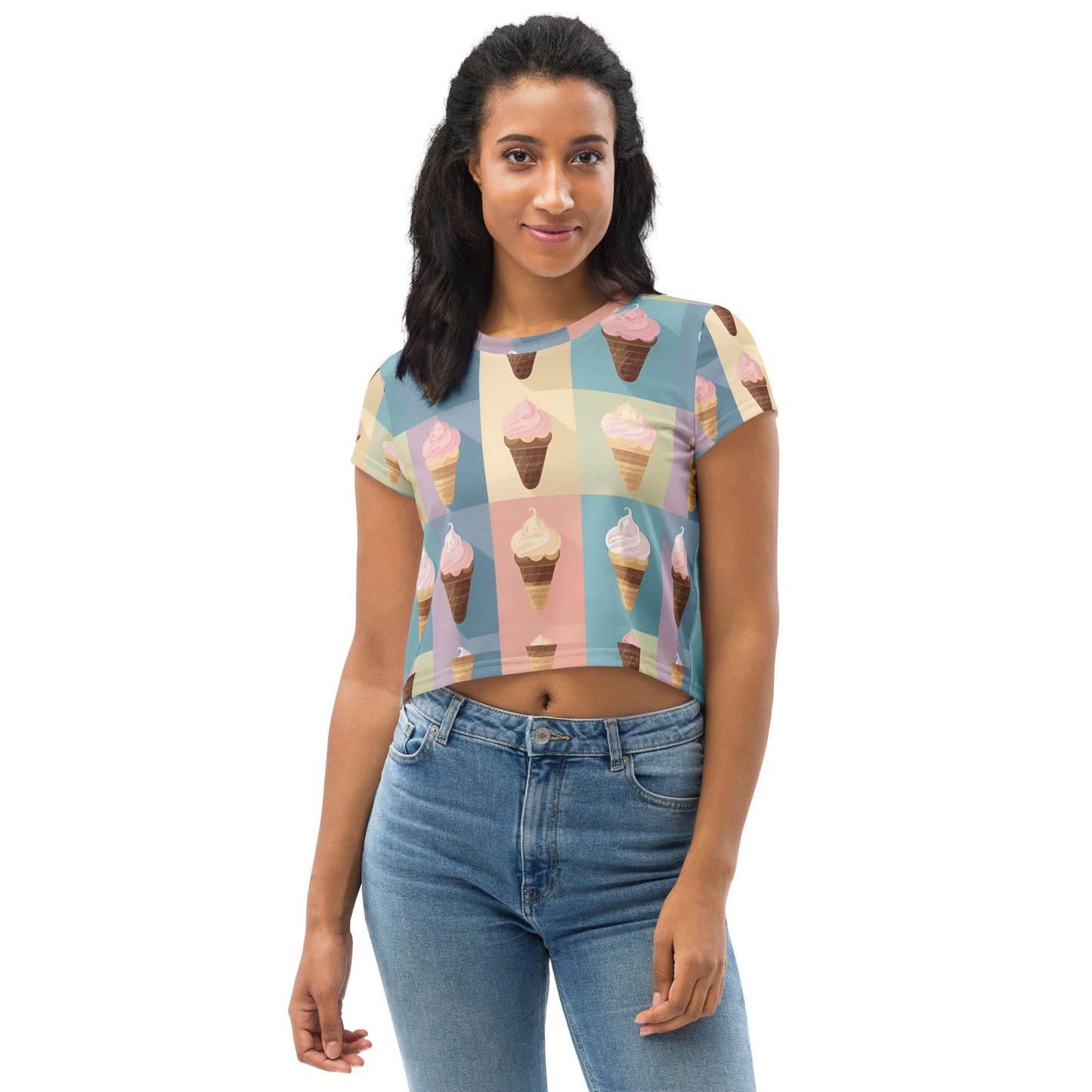 All-Over Print Crop Tee