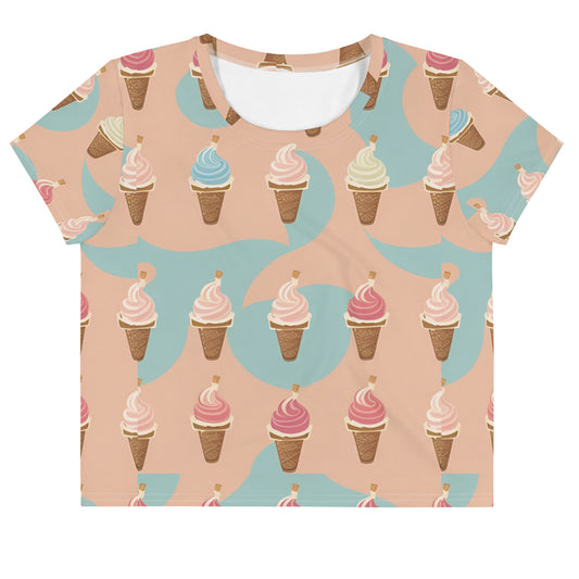 All-Over Print Crop Tee