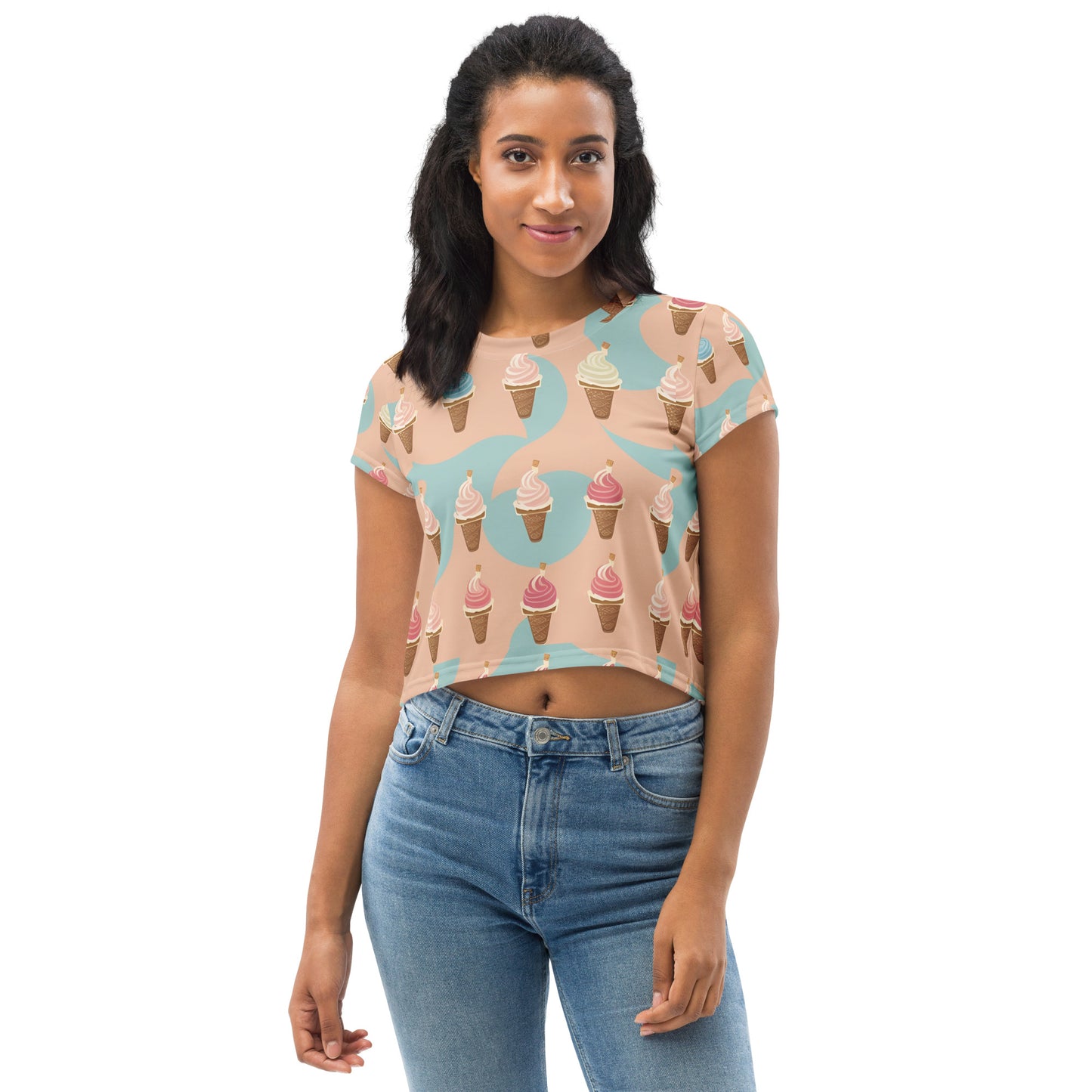 All-Over Print Crop Tee