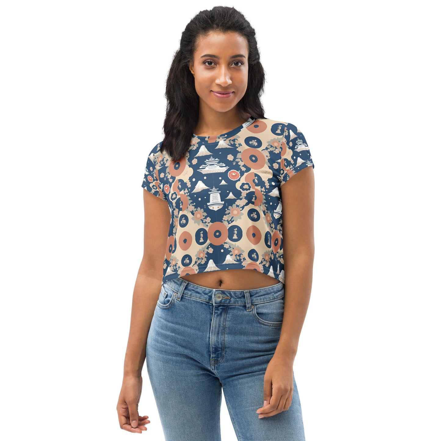 All-Over Print Crop Tee