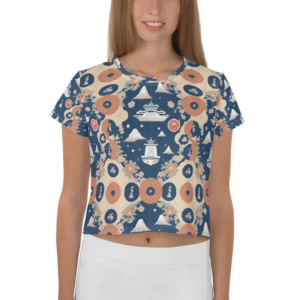 All-Over Print Crop Tee