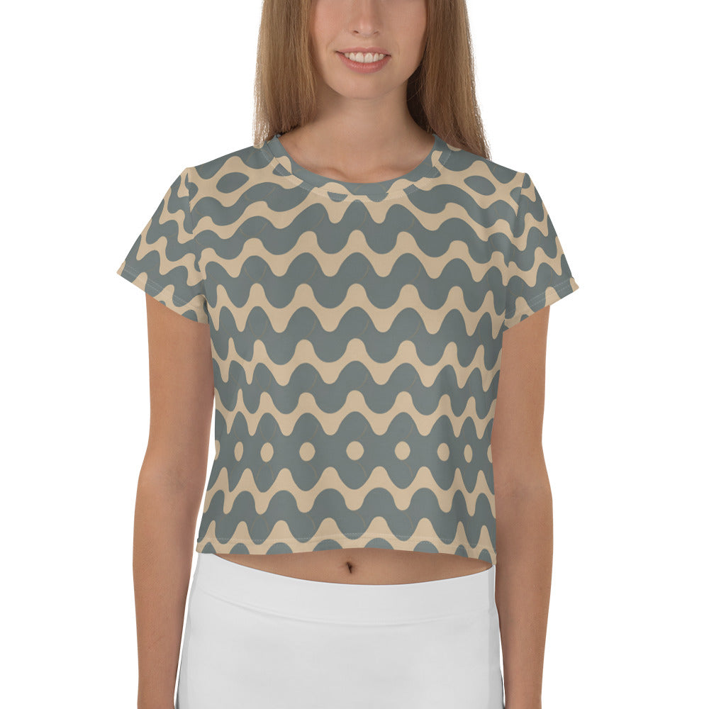 All-Over Print Crop Tee