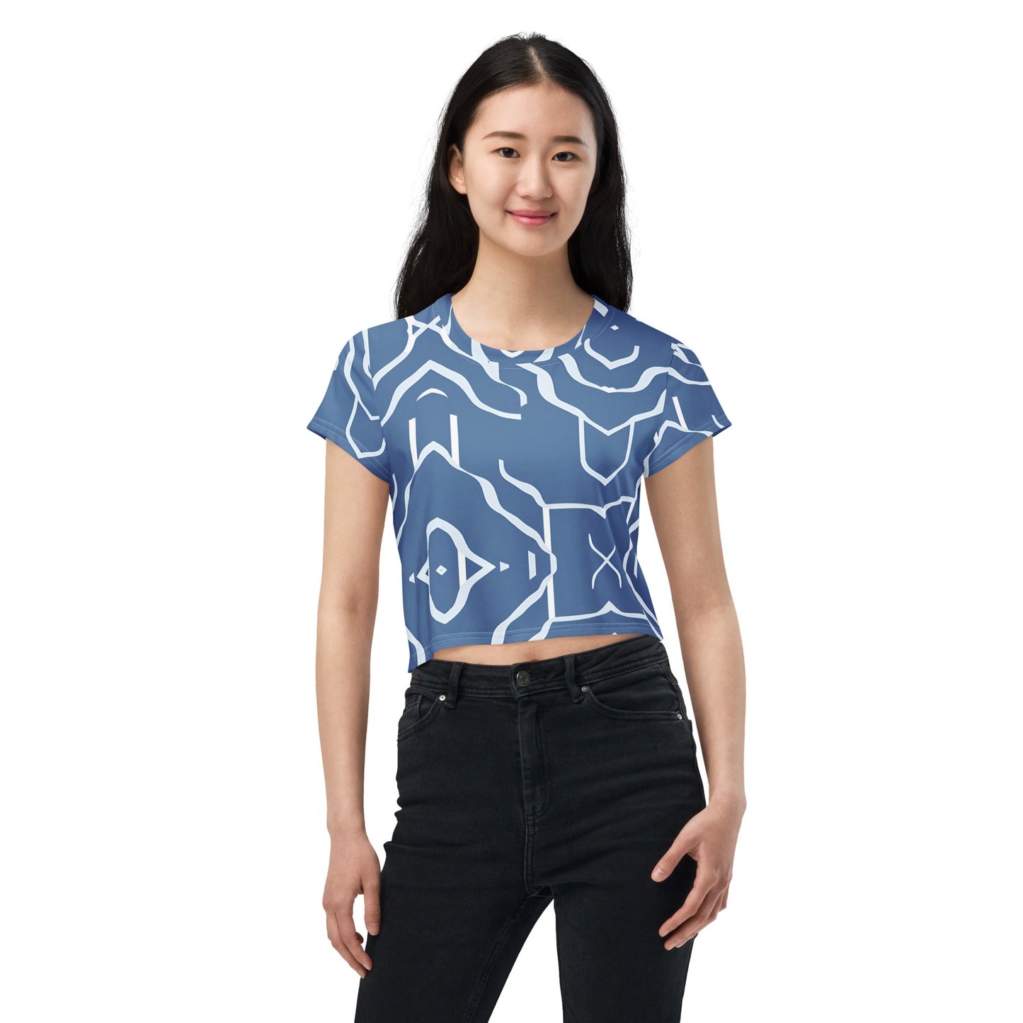 All-Over Print Crop Tee