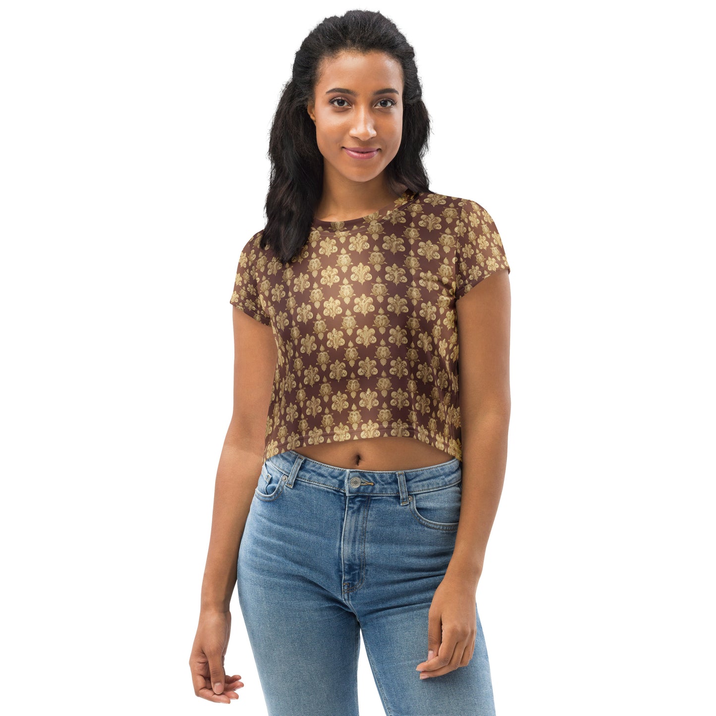 All-Over Print Crop Tee