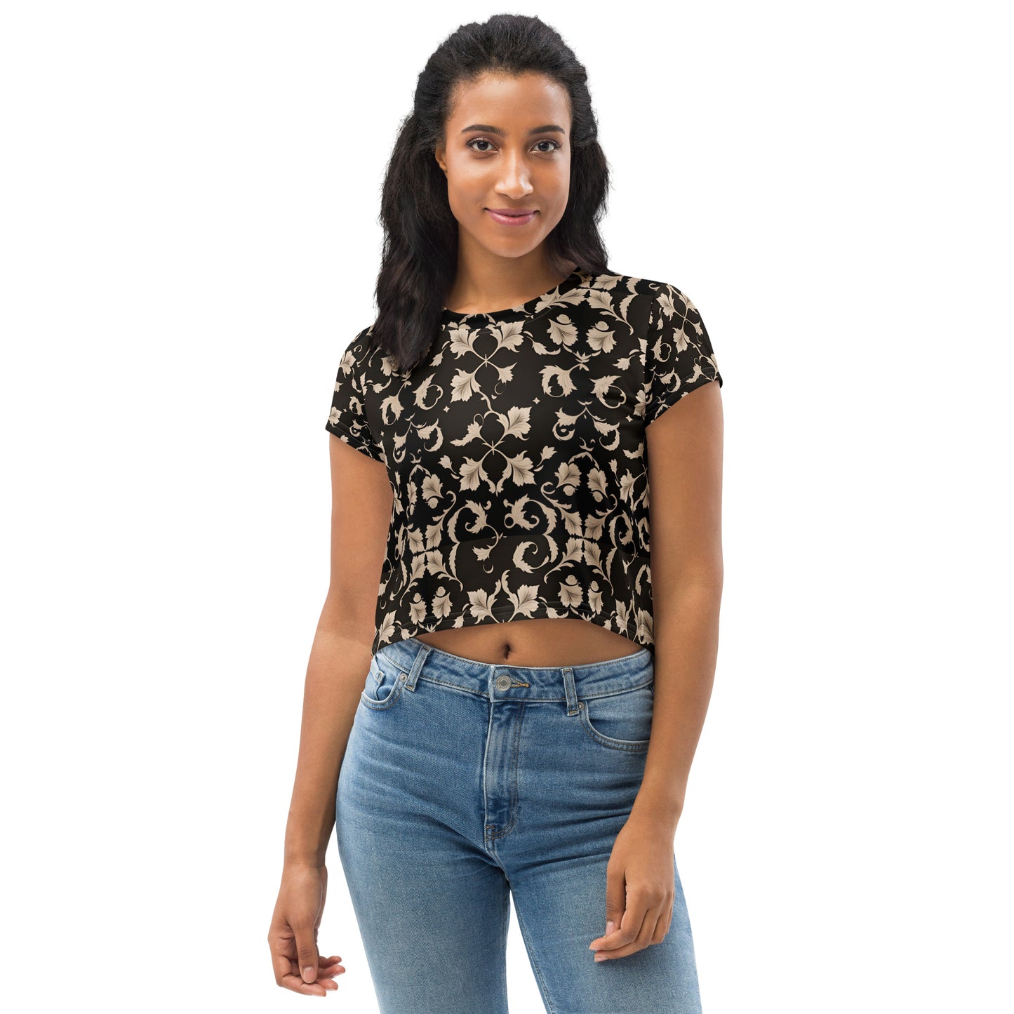 All-Over Print Crop Tee