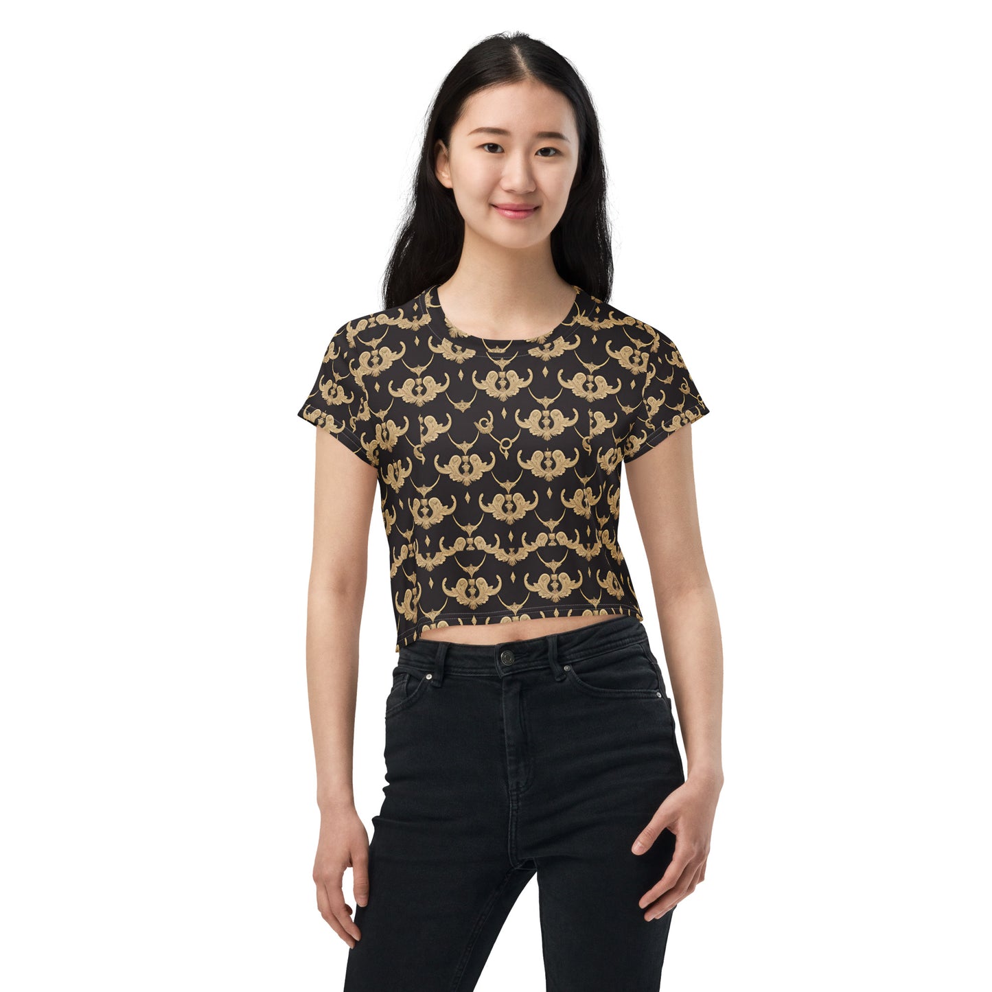 All-Over Print Crop Tee