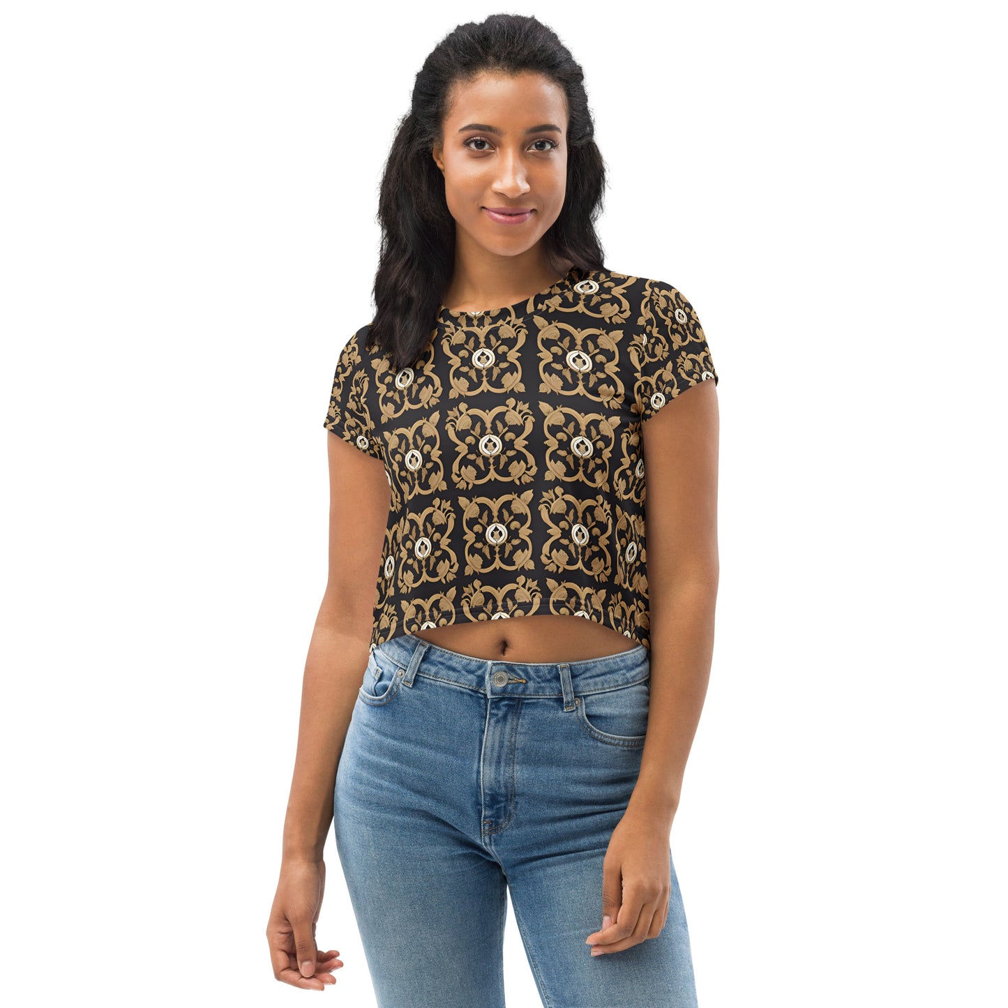 All-Over Print Crop Tee