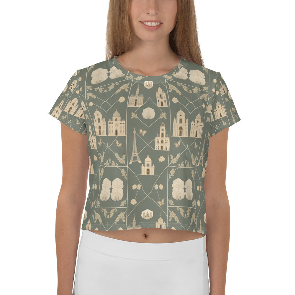 All-Over Print Crop Tee