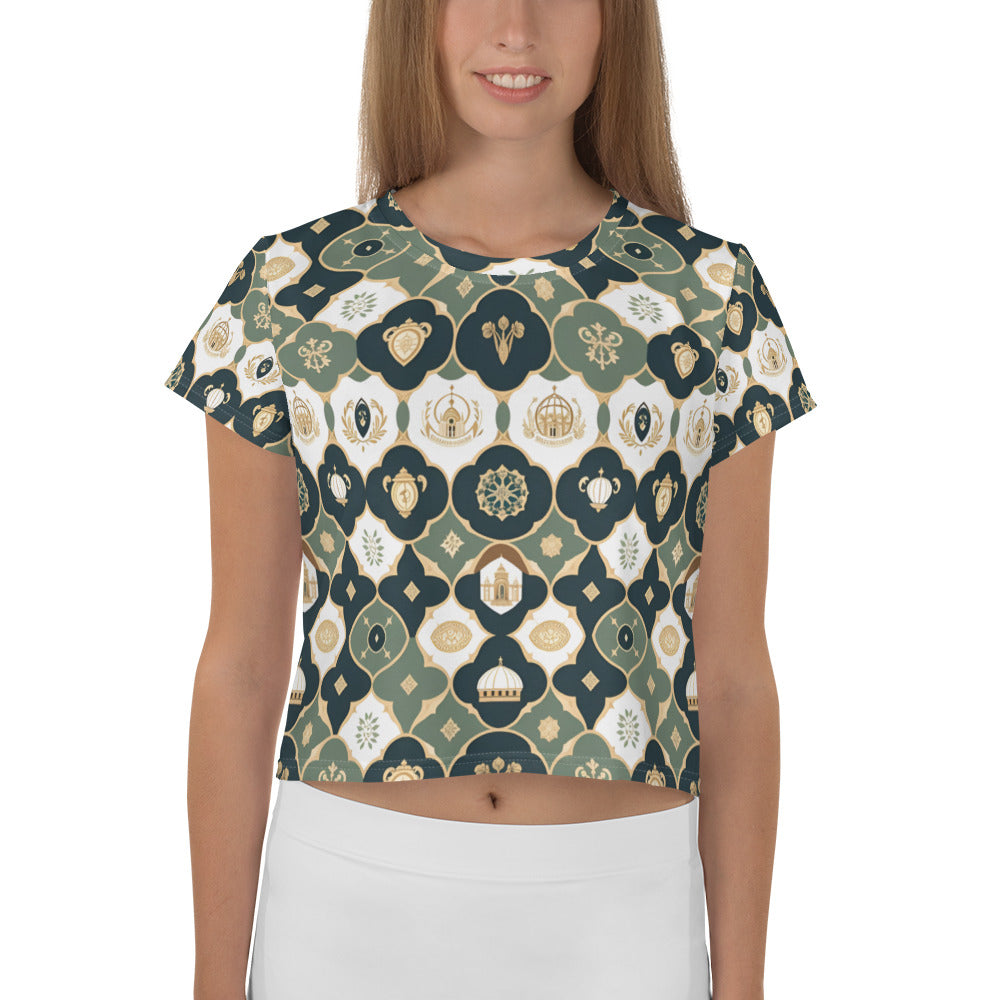 All-Over Print Crop Tee