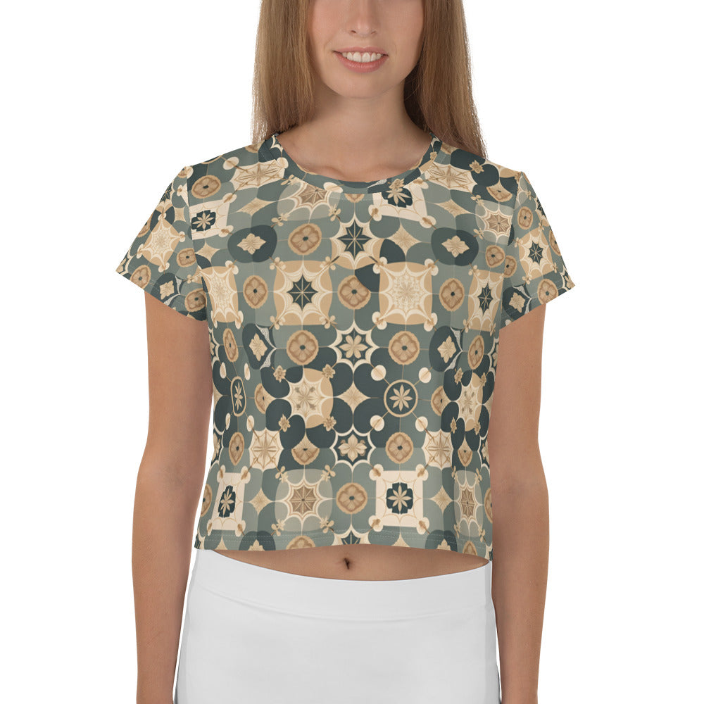 All-Over Print Crop Tee