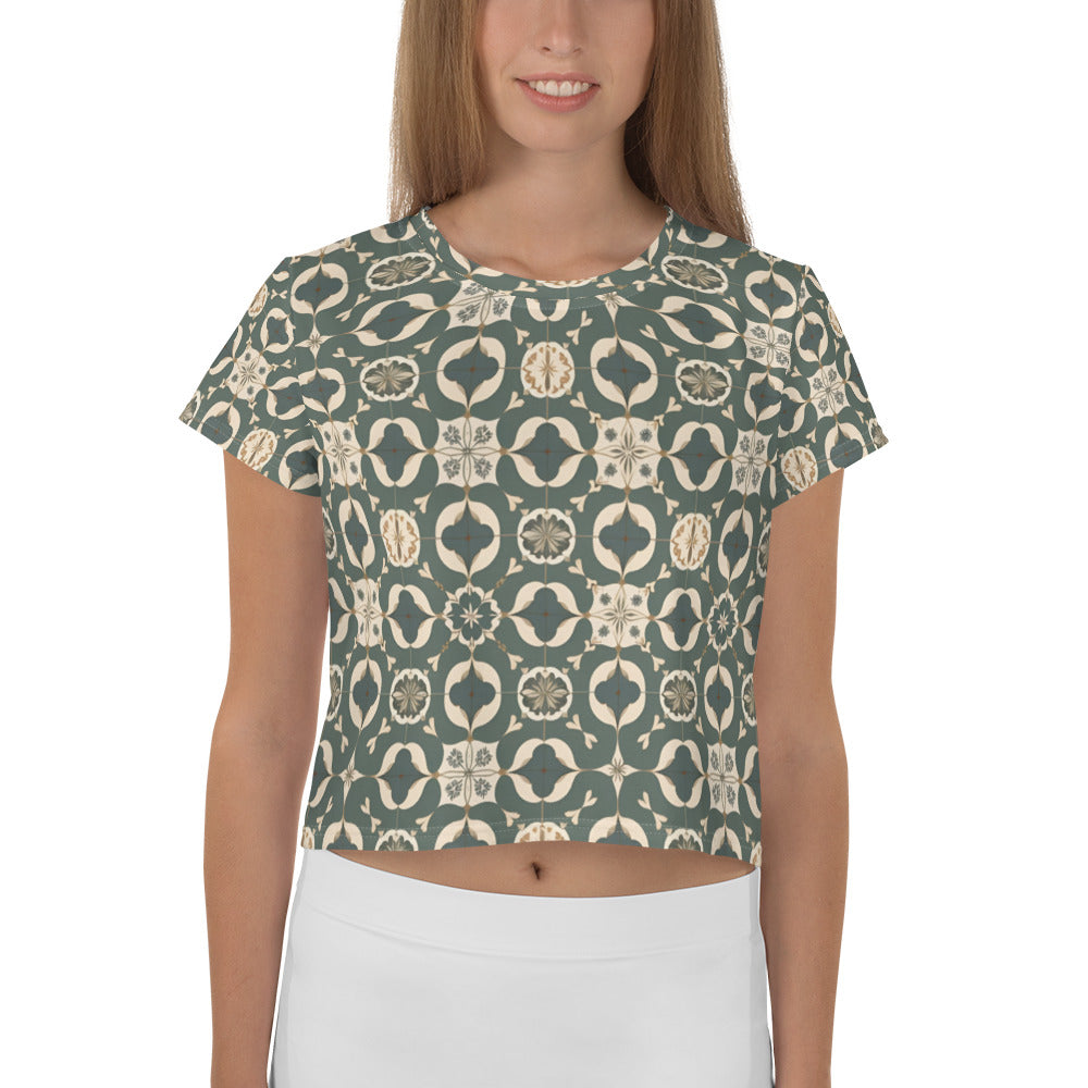 All-Over Print Crop Tee