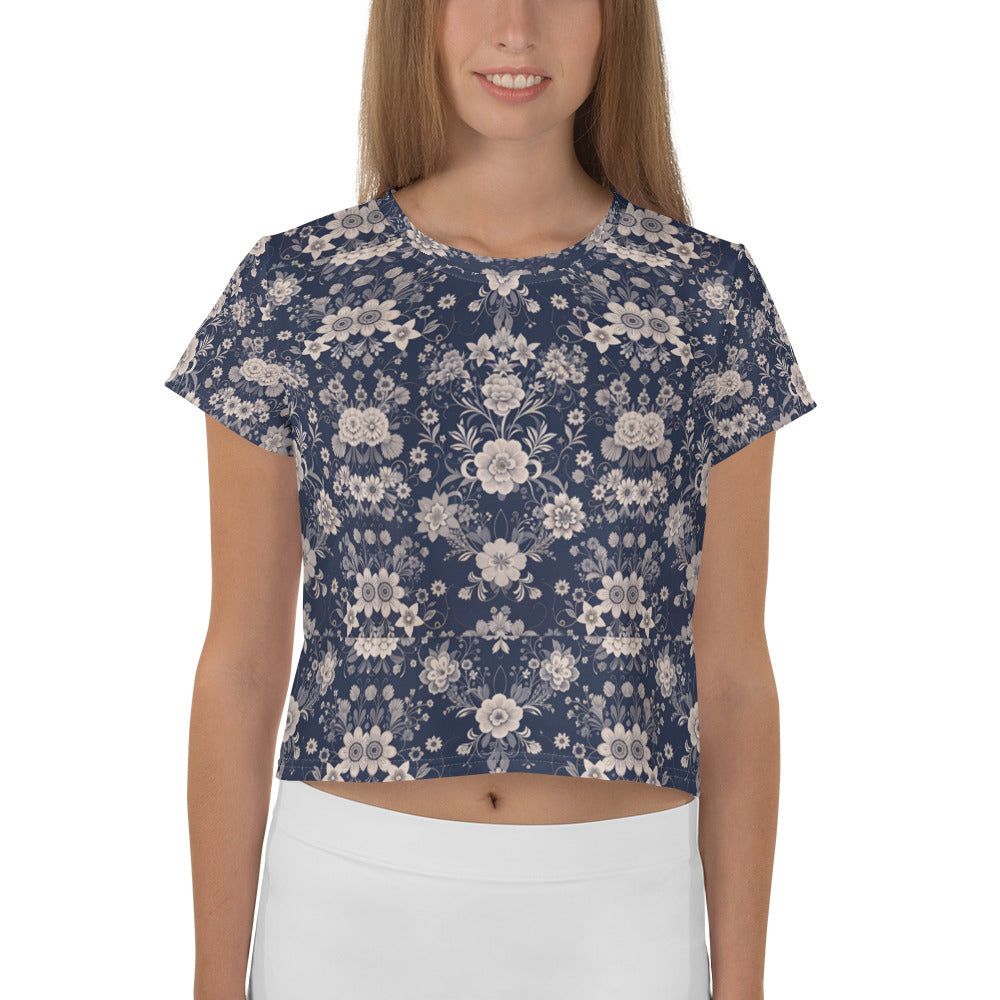 All-Over Print Crop Tee