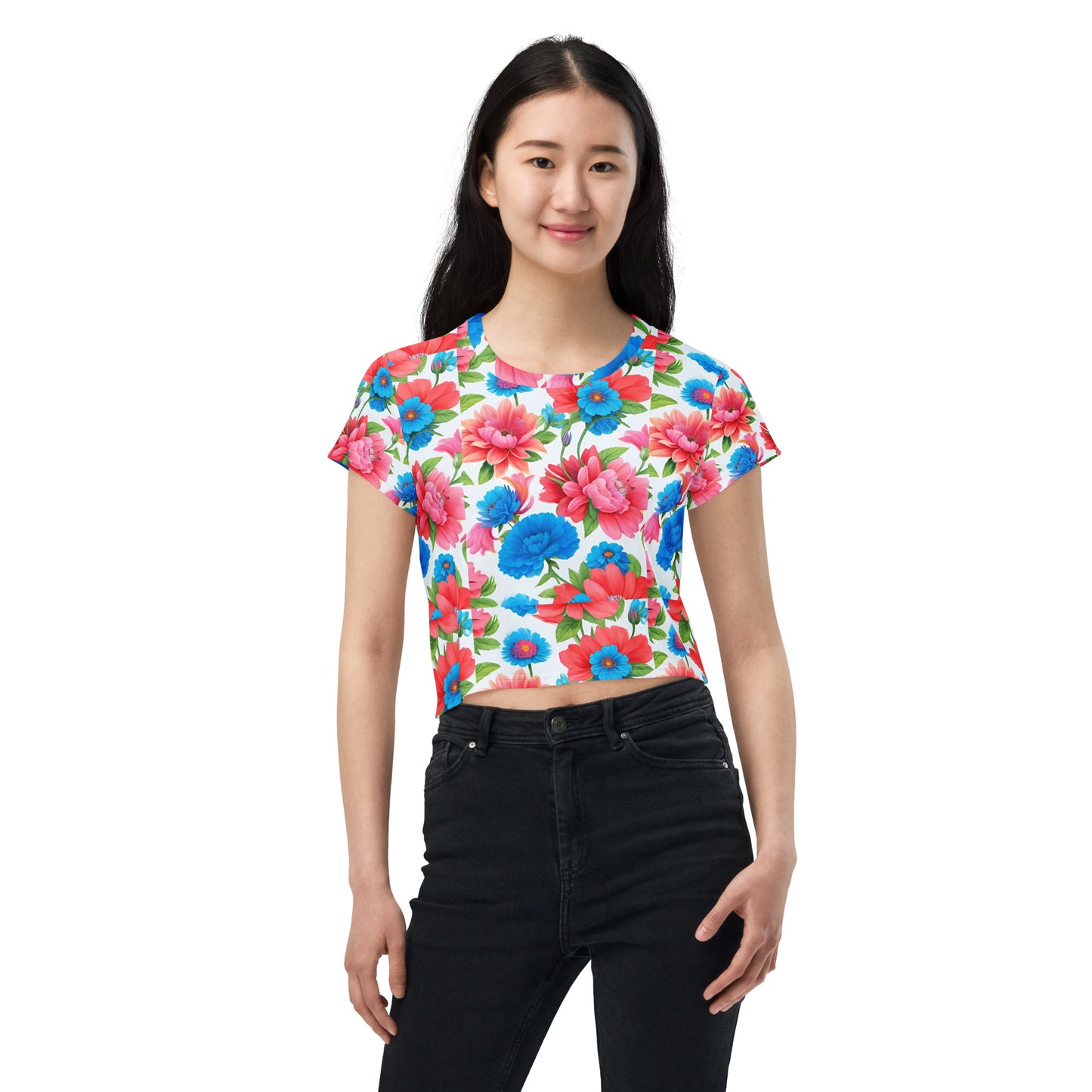 All-Over Print Crop Tee