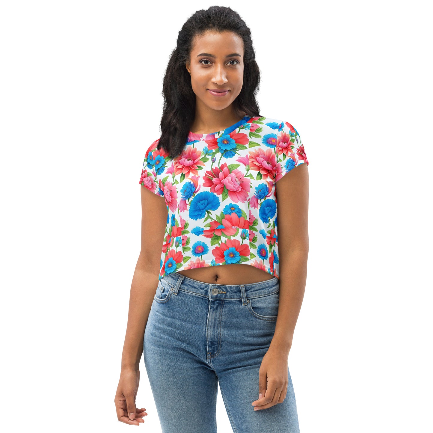 All-Over Print Crop Tee