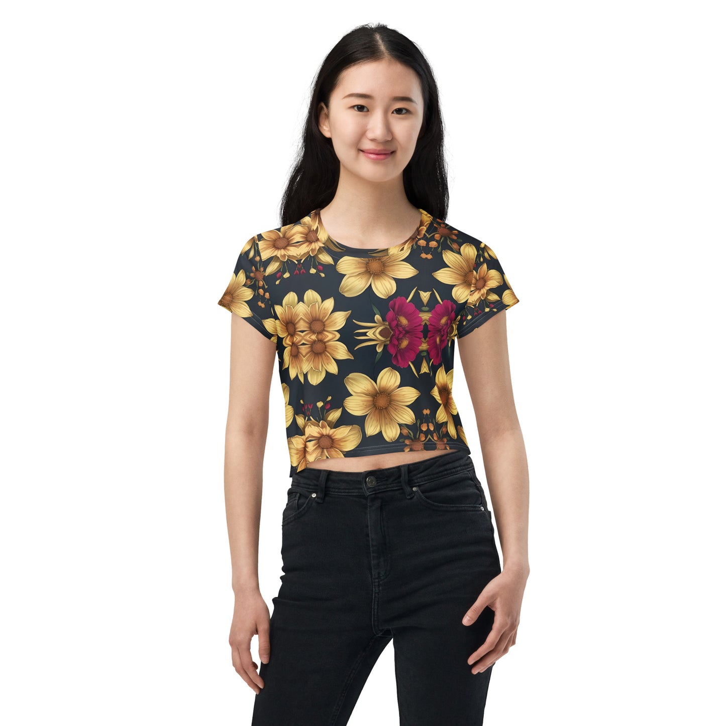 All-Over Print Crop Tee