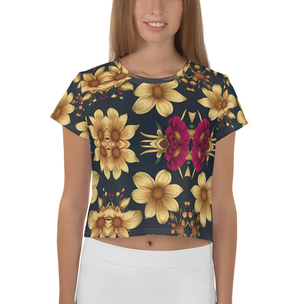 All-Over Print Crop Tee