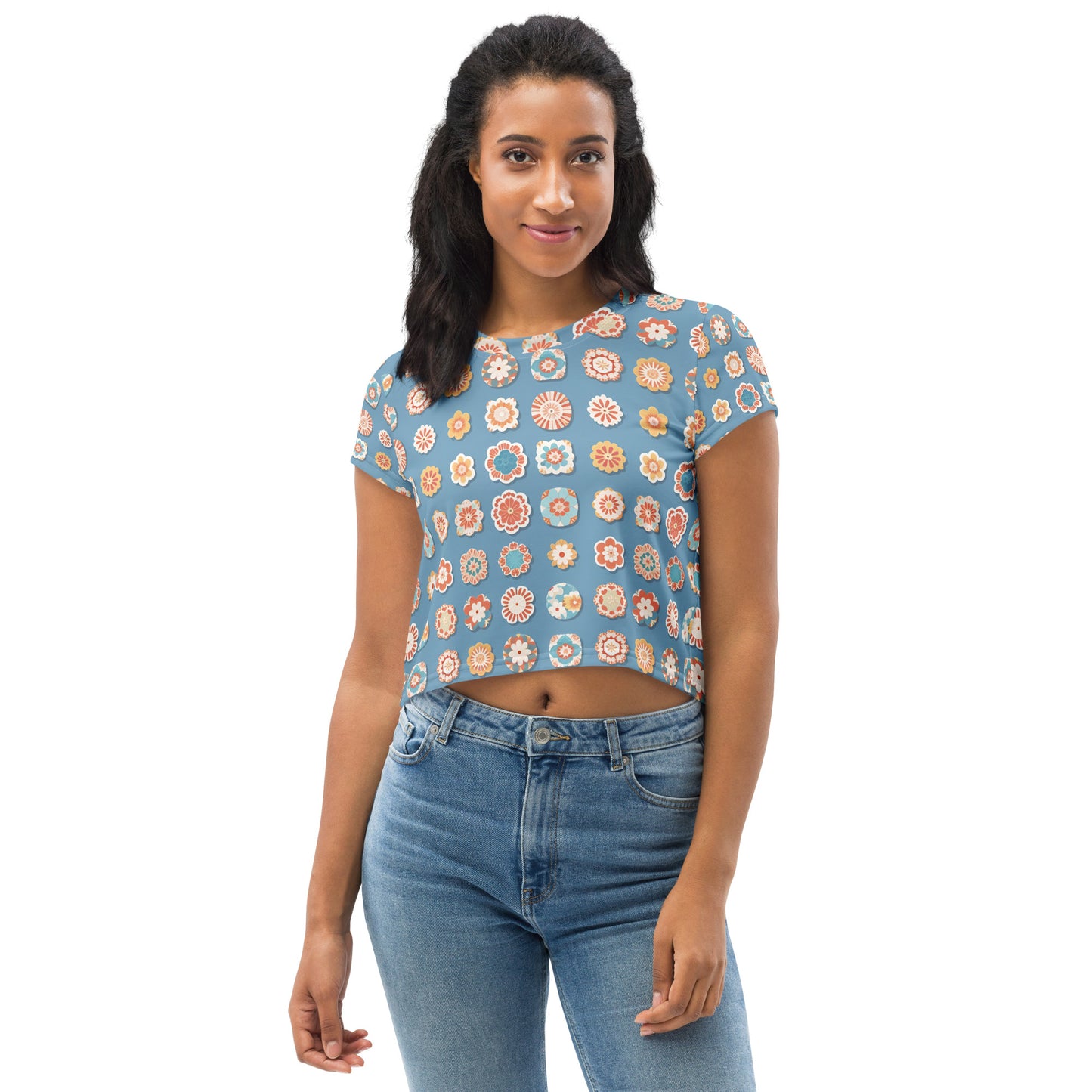 All-Over Print Crop Tee