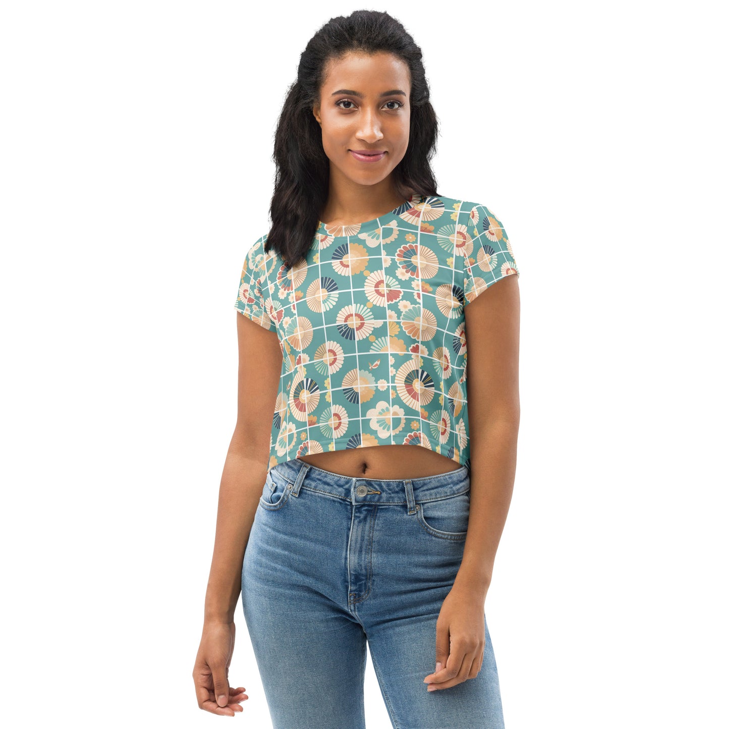 All-Over Print Crop Tee