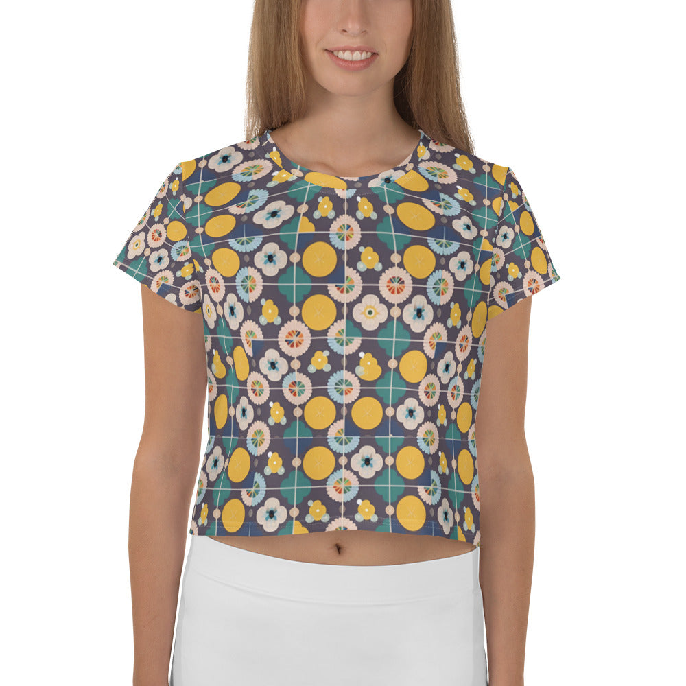 All-Over Print Crop Tee