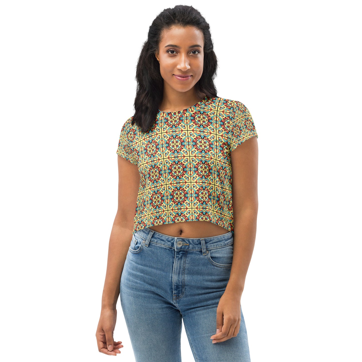 All-Over Print Crop Tee