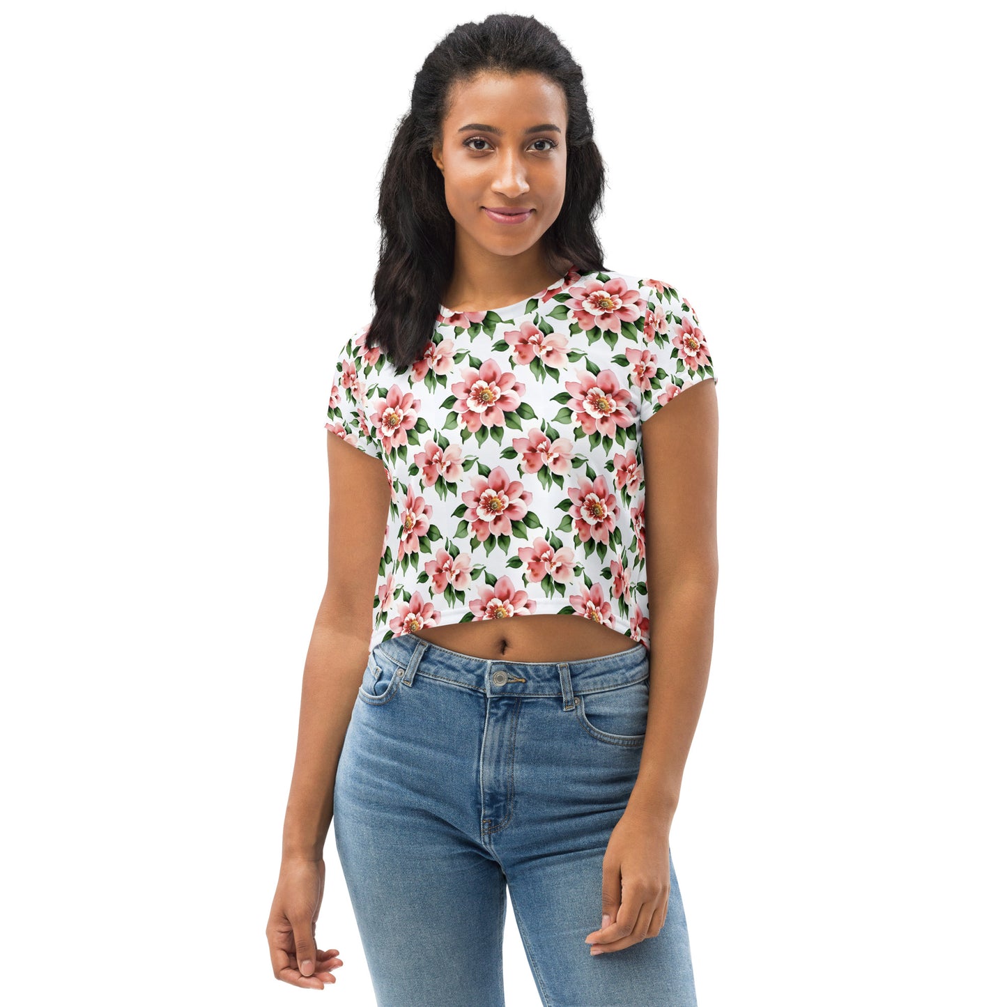 All-Over Print Crop Tee