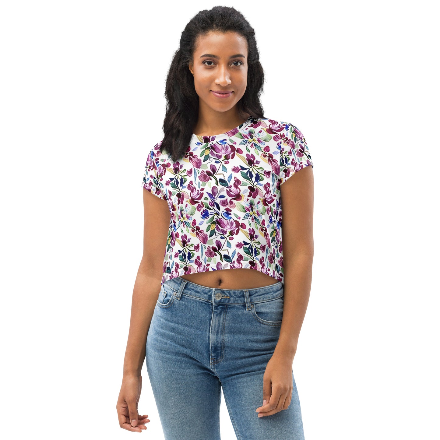 All-Over Print Crop Tee