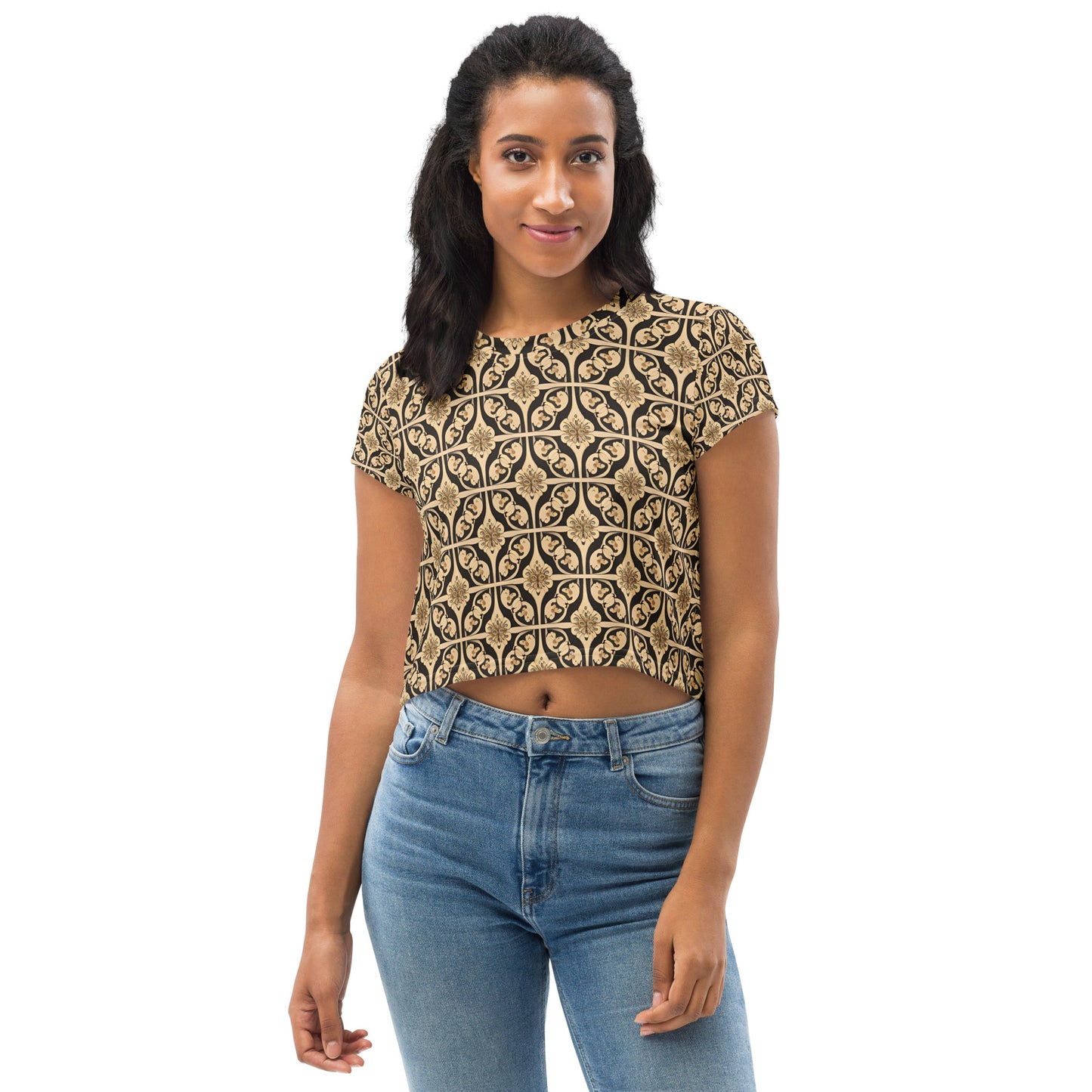 All-Over Print Crop Tee