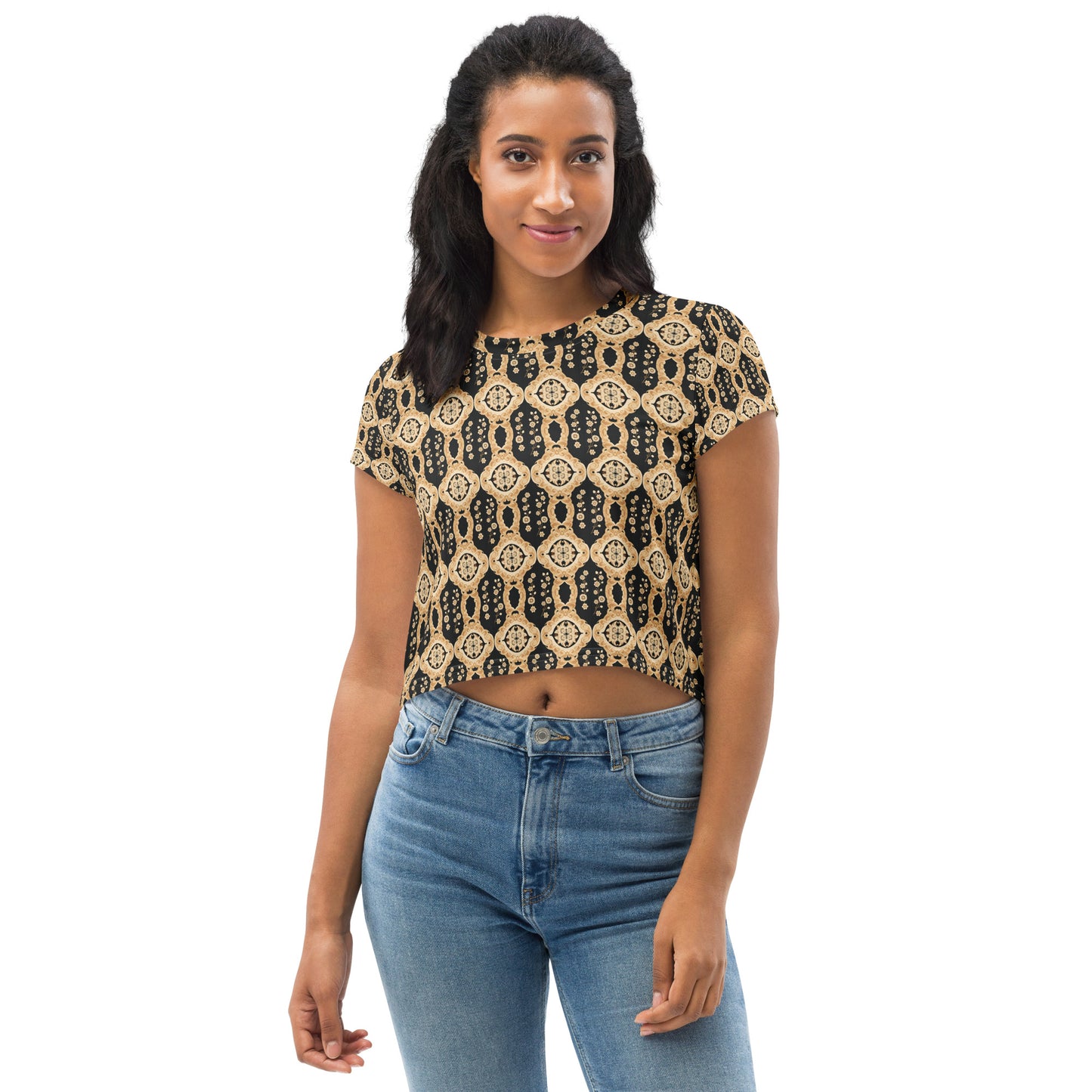 All-Over Print Crop Tee