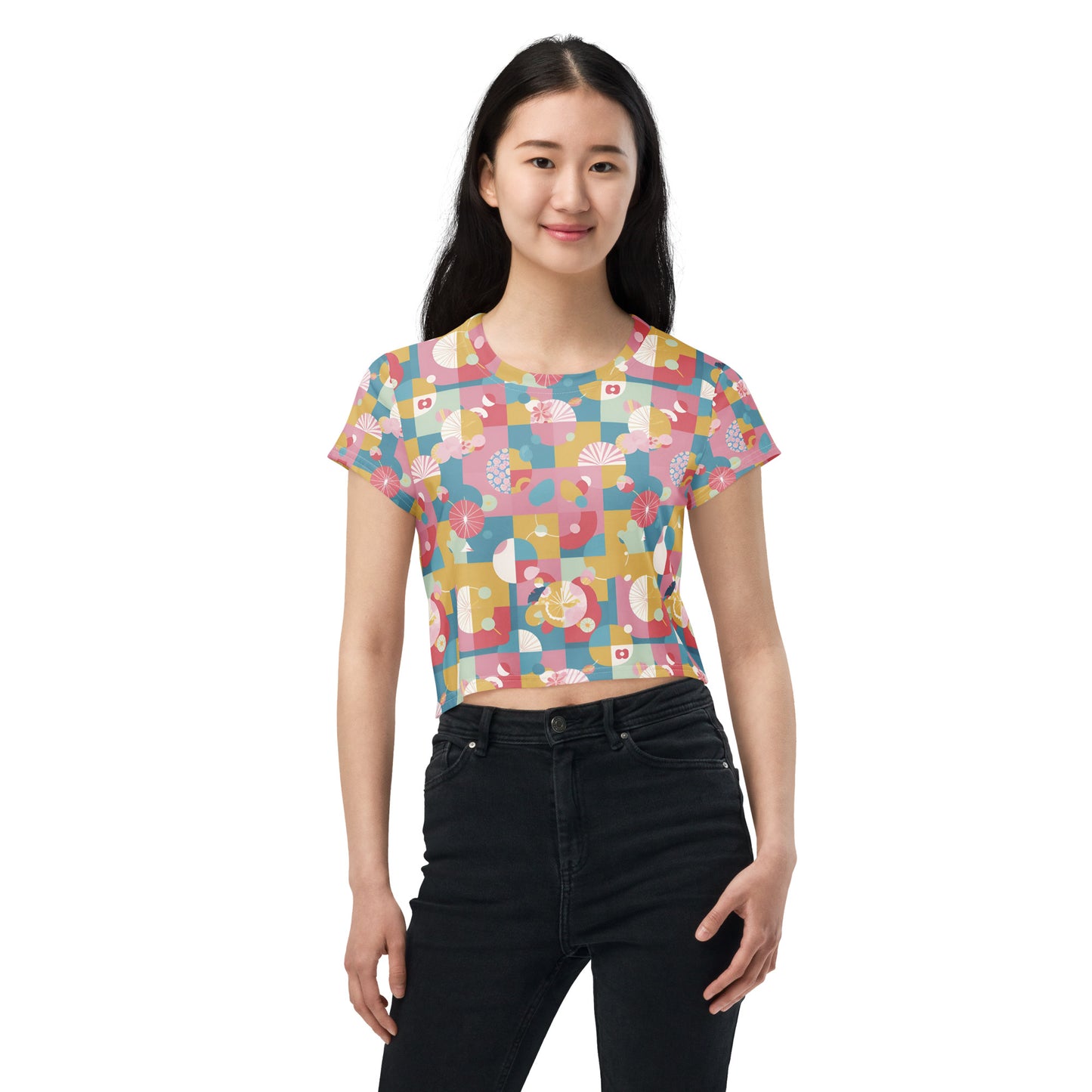 All-Over Print Crop Tee