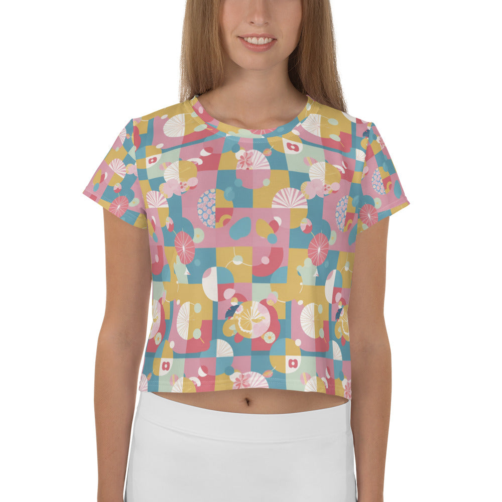 All-Over Print Crop Tee