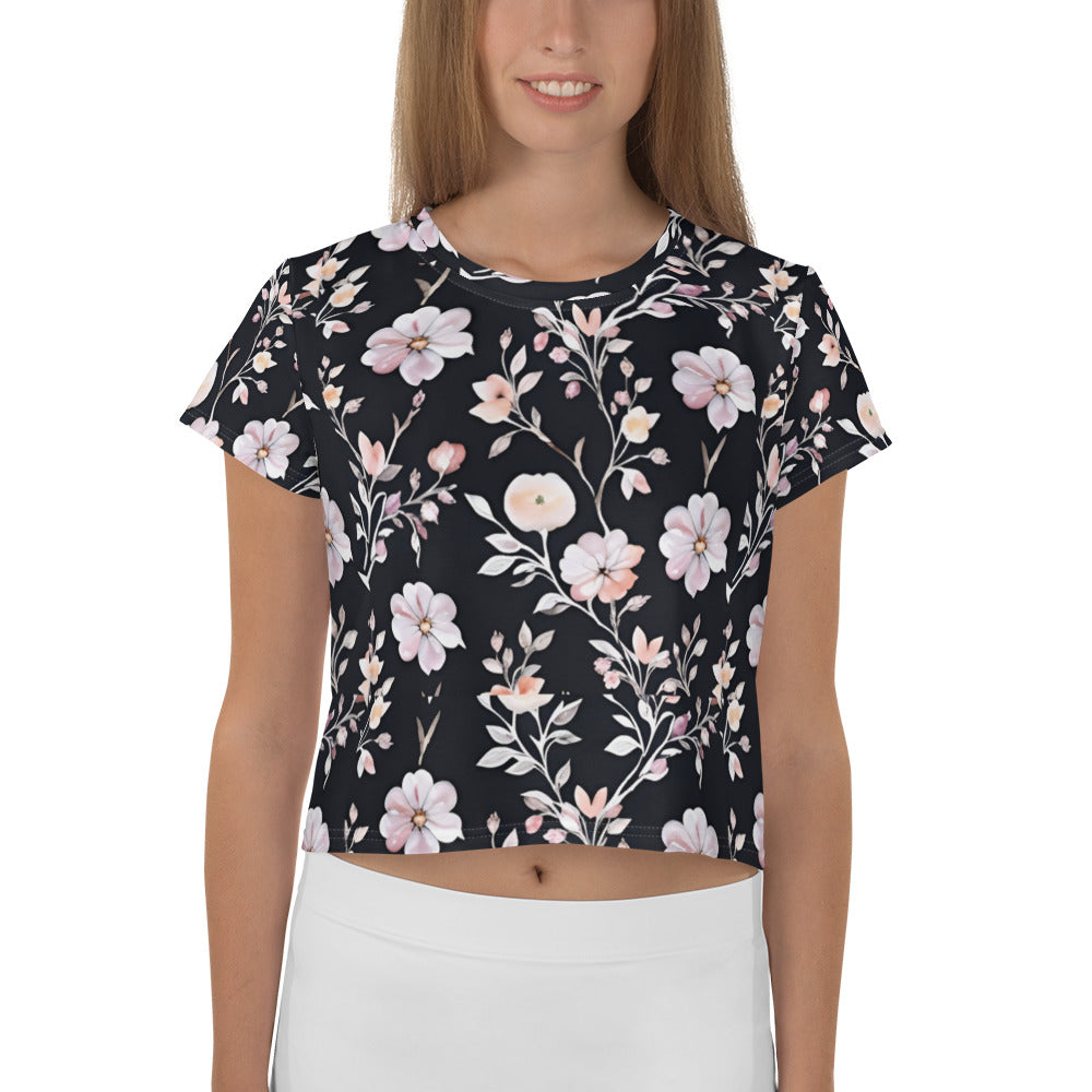 All-Over Print Crop Tee