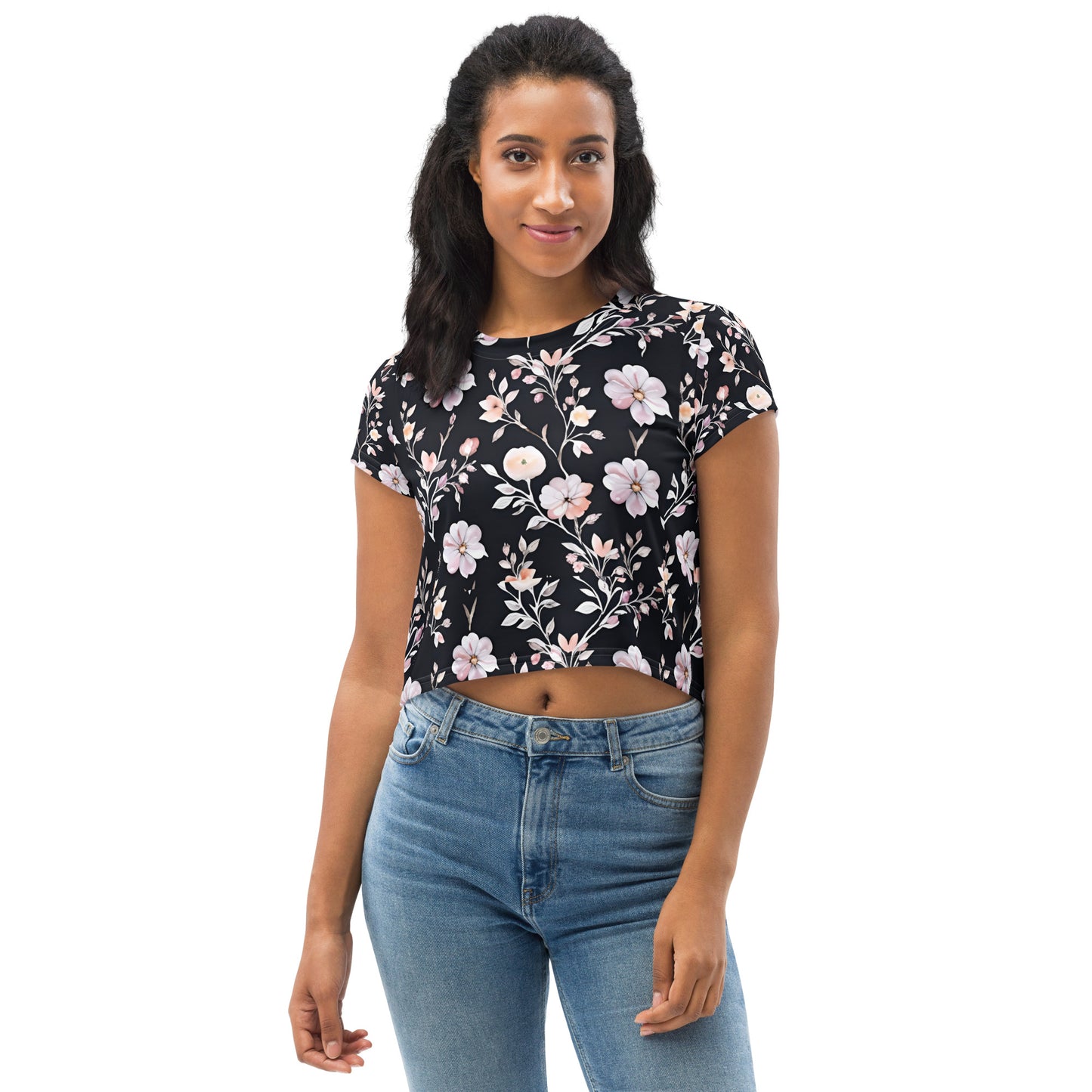 All-Over Print Crop Tee