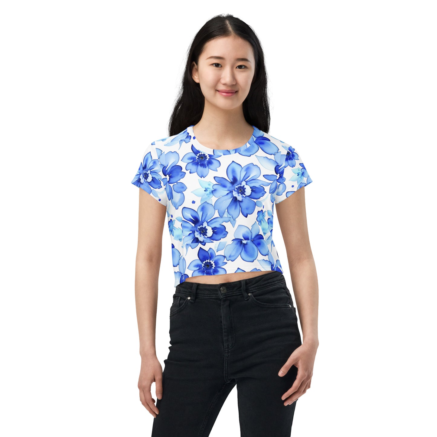 All-Over Print Crop Tee