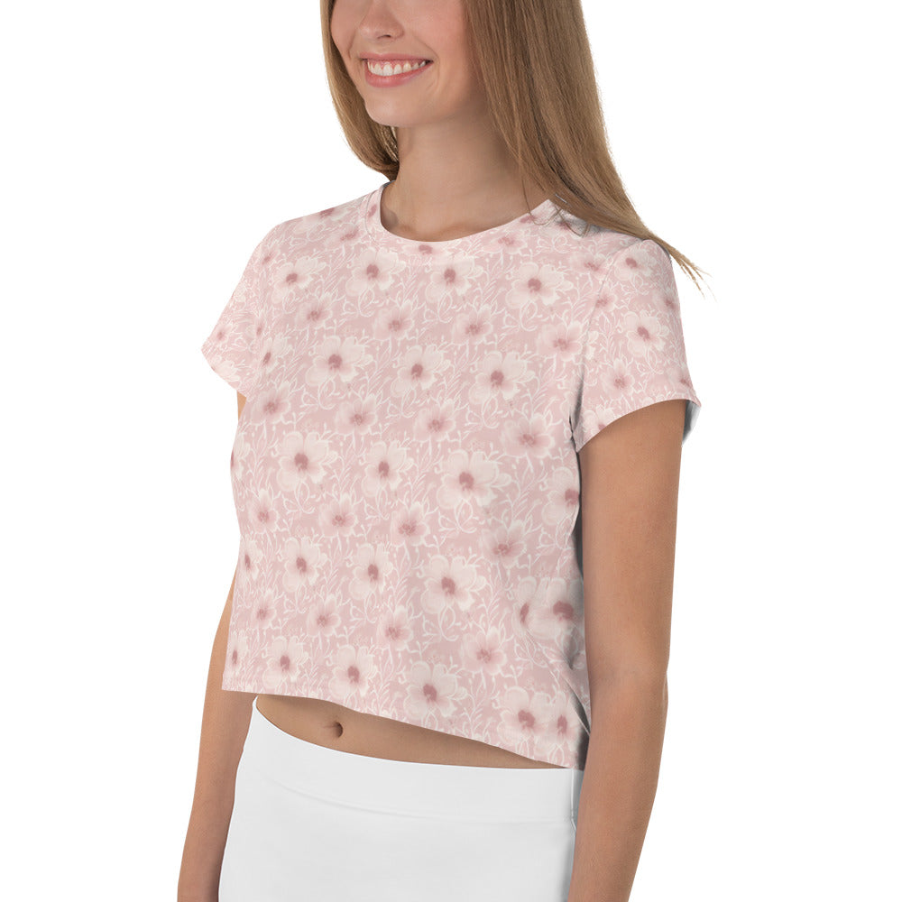 All-Over Print Crop Tee