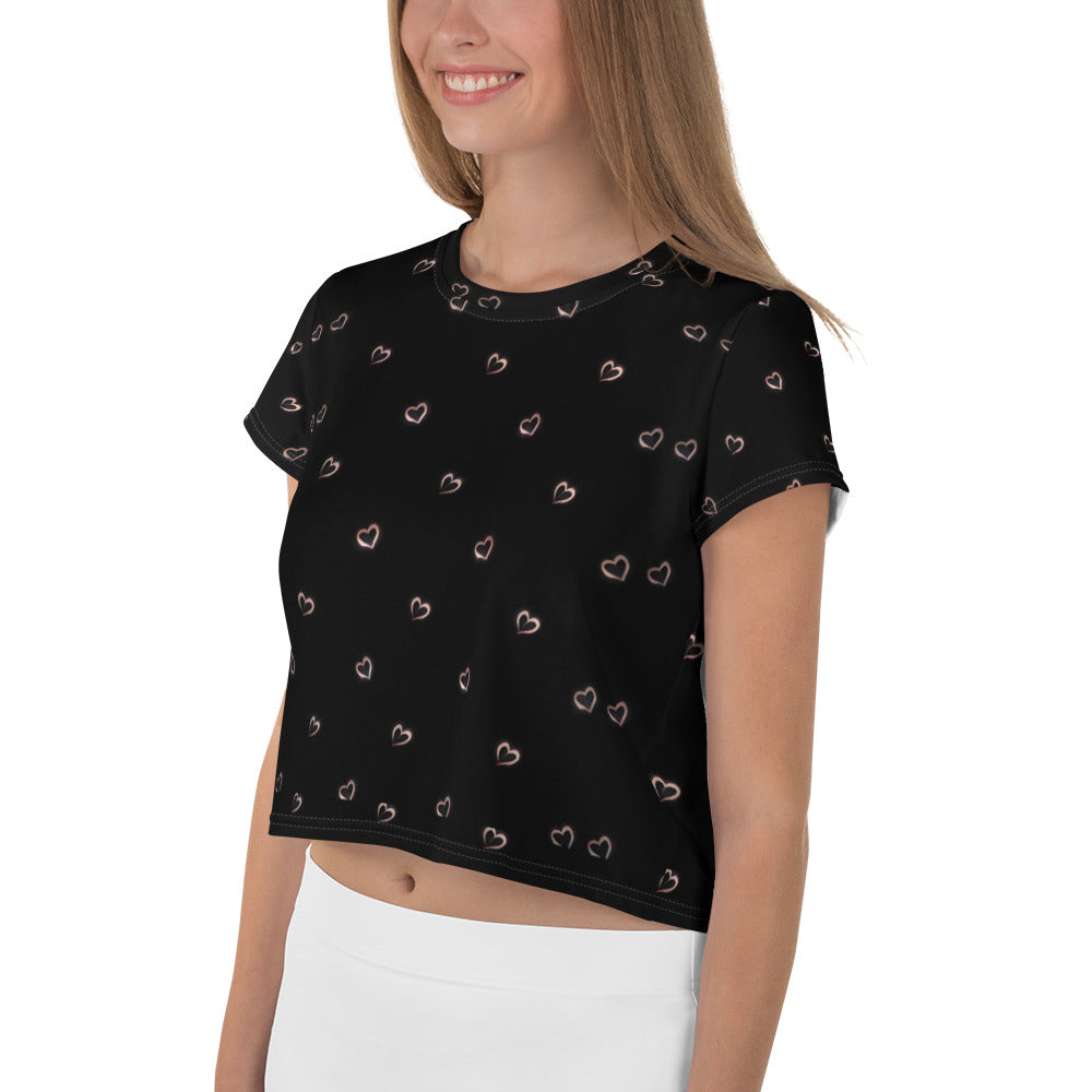 All-Over Print Crop Tee