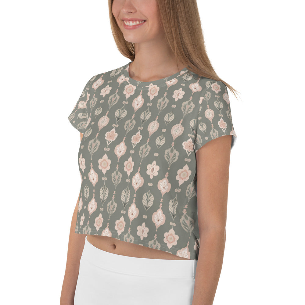 All-Over Print Crop Tee