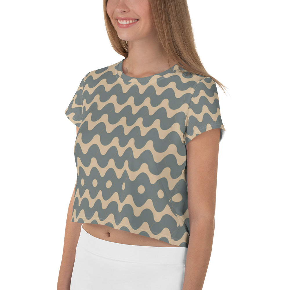 All-Over Print Crop Tee