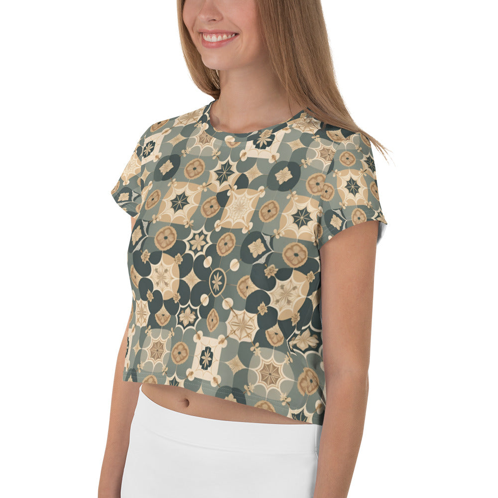 All-Over Print Crop Tee